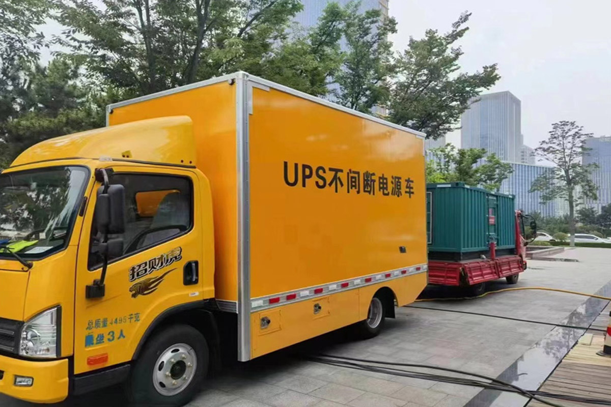 乌海发电机租赁施工现场